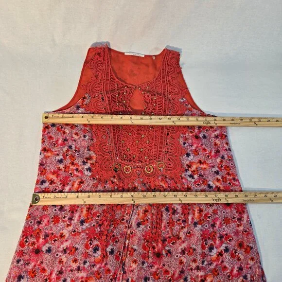 TAHARI Fairy Cottagecore Multicolor Floral Tulle Lace Dress Size 10 New NO Tags! - Picture 15 of 16